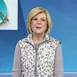 Anne’s animal print quilted vest on Today
