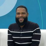 Anthony Anderson’s brown striped polo sweater on Today