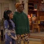 Bernard’s smiley face camo pants on The Upshaws