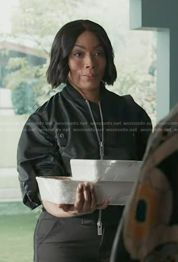 Athena’s black bomber jacket on 9-1-1