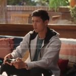 Blue’s white zip-up hoodie on Greys Anatomy