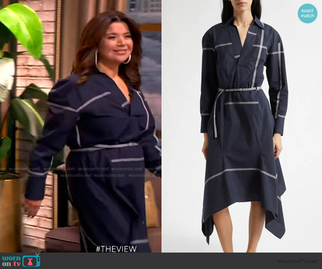 Boss Doloh Handkerchief Hem Dress worn by Ana Navarro on The View