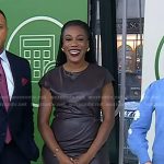 Tiffany Aliche’s brown midi dress on Today