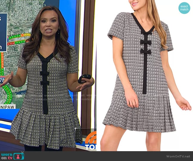 Cece Box Pleat Dress worn by Adelle Caballero on Today