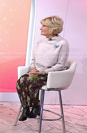 Dale Atkins’s brown floral skirt on Today