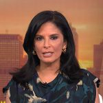 Darlene’s green abstract print dress on Today
