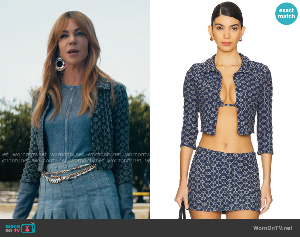Devon Windsor Lila Jacket worn by Morgan Gillory (Kaitlin Olson) on High Potential