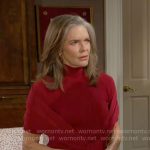 Diane’s red tie front top on The Young and the Restless