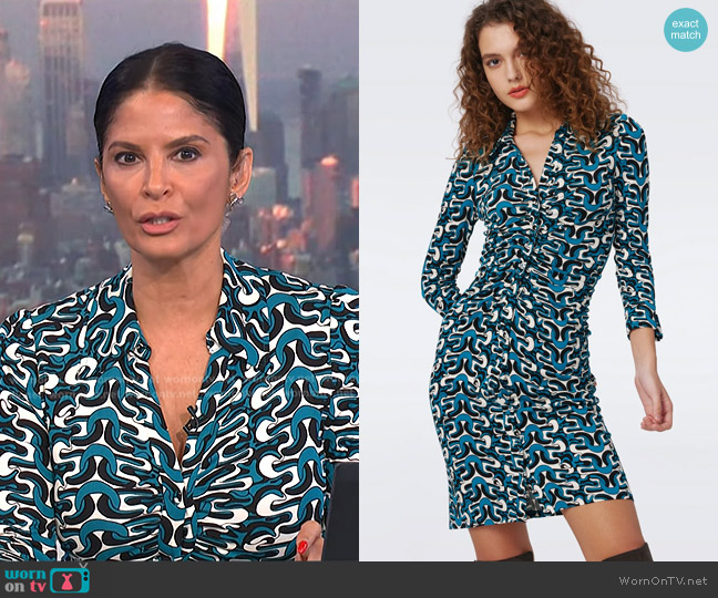 Diane von Furstenberg Sheska Dress in Interlock worn by Darlene Rodriguez on Today