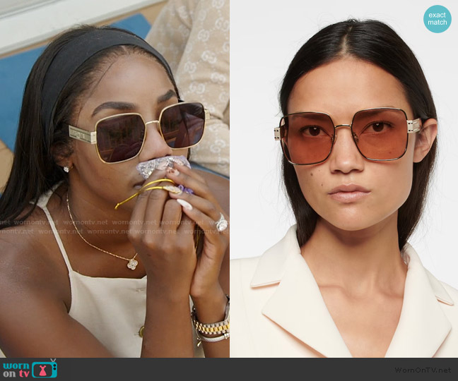 Dior DiorSignature S4U sunglasses worn by Jassi Harris on The Real Housewives of Potomac