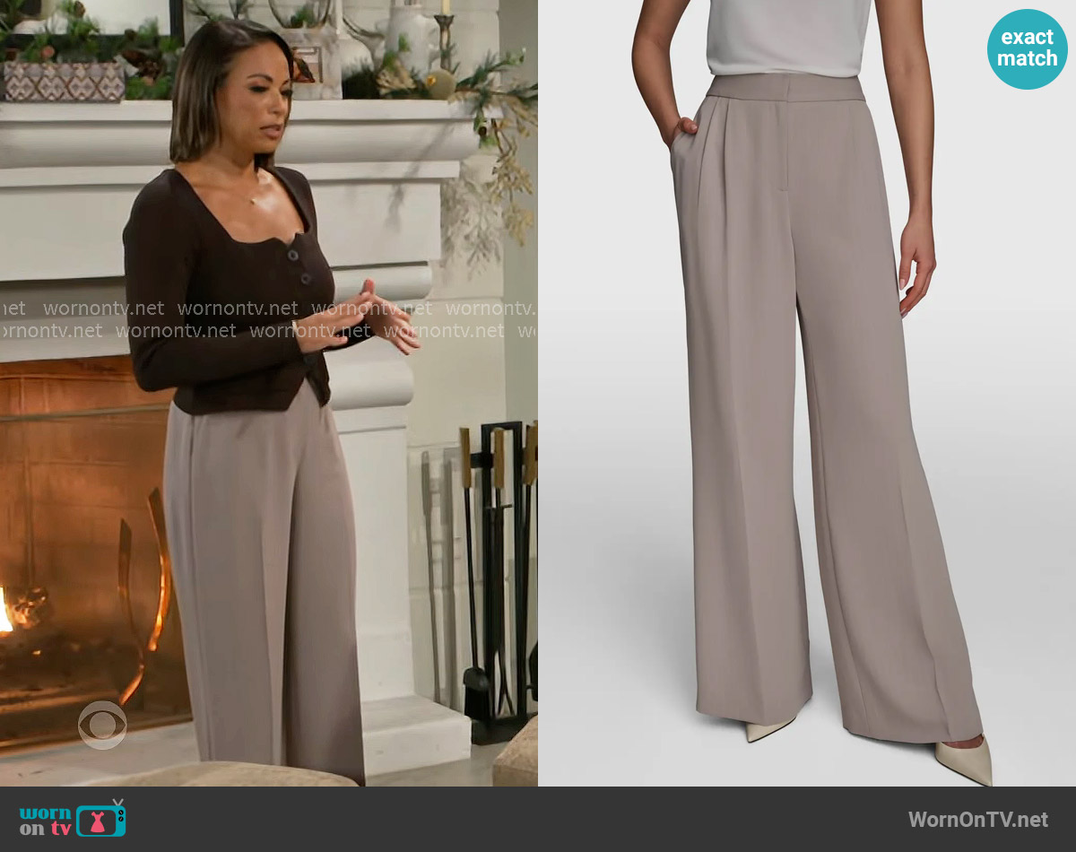 Donna Karan Wide Leg Pants worn by Nicole Dupree Richardson (Daphnee Duplaix) on Beyond the Gates