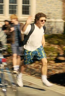 Dustin’s print shorts on Stranger Things