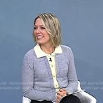 Dylan’s grey layered cardigan on Today
