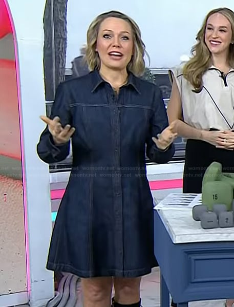 Dylan’s denim mini dress on Today