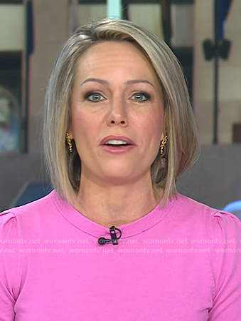 Dylan’s gold arched earrings on Today