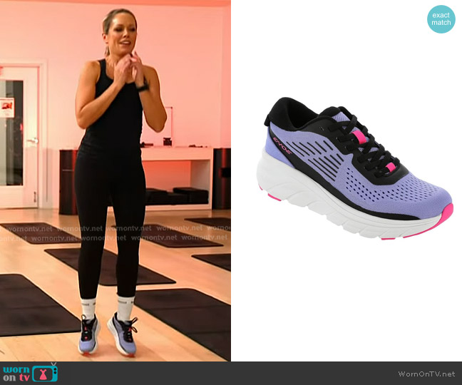 Easy Spirit Mel13 Sneakers in Med Purple 510 worn by Dylan Dreyer on Today