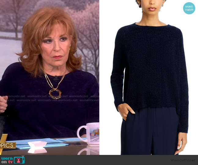 Eileen Fisher Chenille Blend Square Armhole Sweater worn by Joy Behar on The View