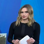 Ellison Barber’s black midi dress on Today