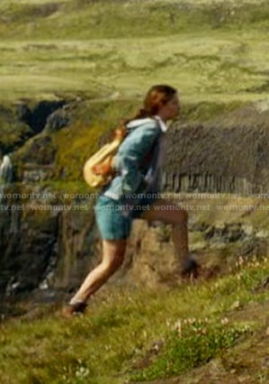 El’s suede trekking boots on Stranger Things