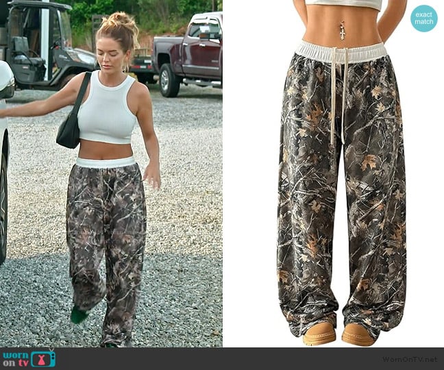 Floerns Realtree Camouflage Baggy Sweatpants worn by Salley Carson on Southern Charm