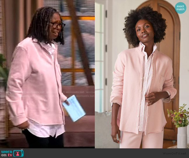 Frank & Eileen Sweatshirt Button-Up worn by Whoopi Goldberg on The View