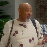 Frank’s floral embroidered sweatshirt on The Upshaws