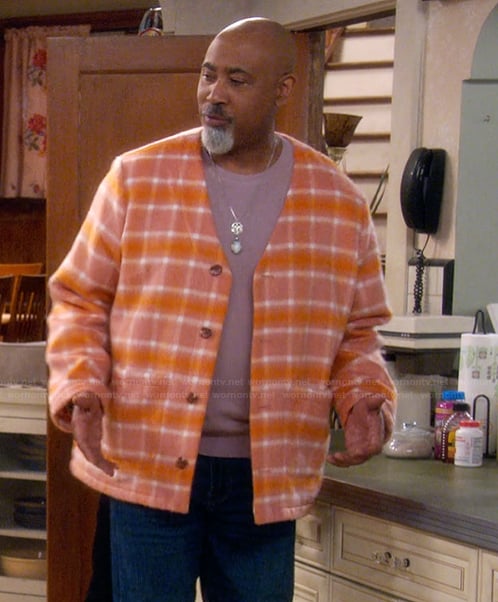 Frank’s plaid cardigan on The Upshaws