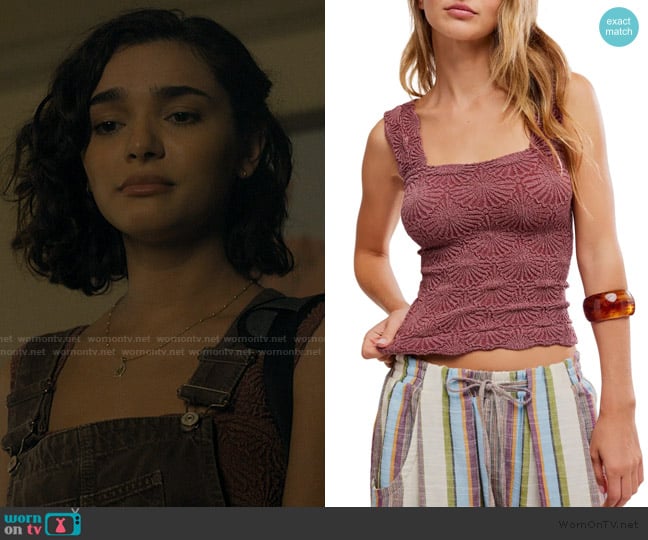 Free People Love Letter Cami worn by Ariana Medina (Paulina Chavez) on Landman