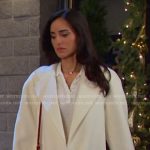 Gabi’s white coat on Days of our Lives