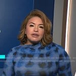 Gilma’s blue plaid dress on NBC News Daily