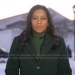 Rahcel’s green coat on Good Morning America