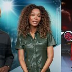 Zuri’s green leather dress on Access Hollywood