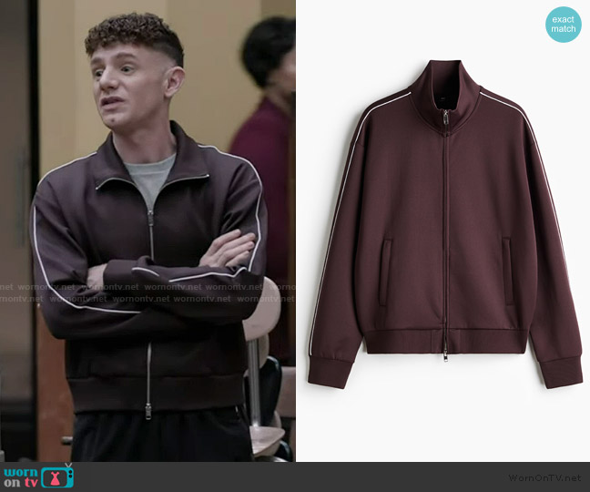 H&M Loose Fit Track Jacket worn by Jacob Hill (Chris Perfetti) on Abbott Elementary