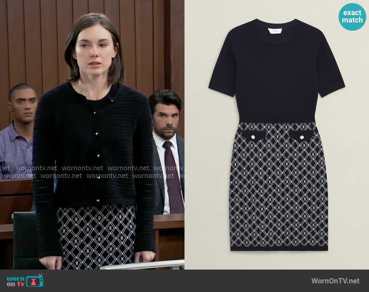 Hobbs Perrie Knitted Dress worn by Willow Tait (Katelyn MacMullen) on General Hospital