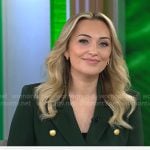 Kelly O’Grady’s dark green blazer on CBS Mornings