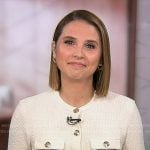 Elizabeth's ivory textured cardigan on Good Morning America