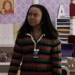 Janine’s stripe knit dress on Abbott Elementary