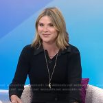 Jenna’s black polo top and pleated skirt on Today