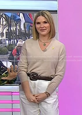 Jenna’s brown leather belt on Today