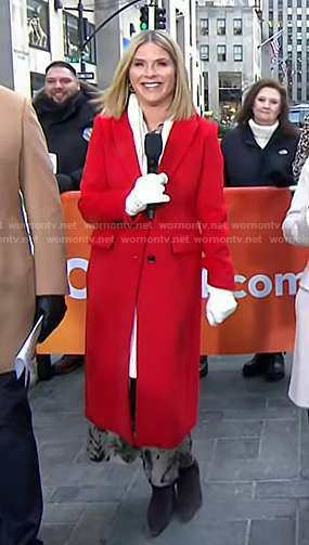 Jenna’s red coat on Today