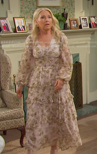 Jennifer’s floral print tiered dress on Days of our Lives