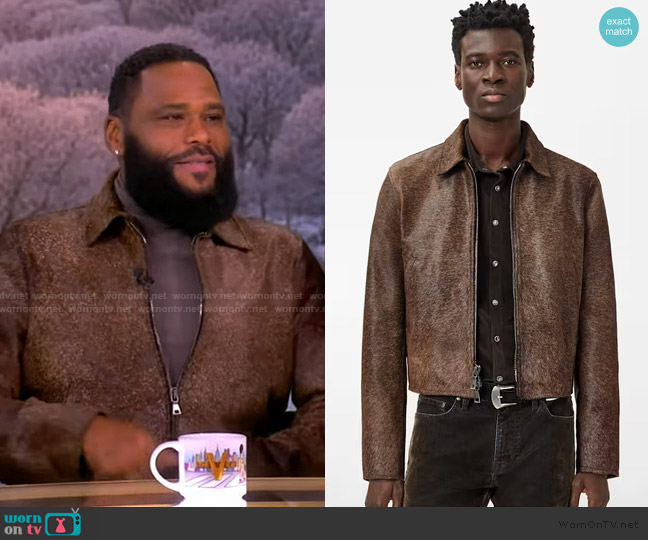 John Varvatos Craig Jacket worn by Anthony Anderson on The View