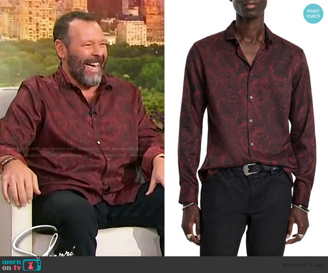 John Varvatos Orchard Shirt worn by Bert Kreischer on Sherri