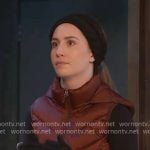 Josslyn’s red puffer vest on General Hospital
