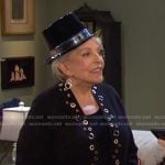 Julie’s black grommet jacket on Days of our Lives