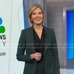 Kate’s green blazer and pants on NBC News Daily