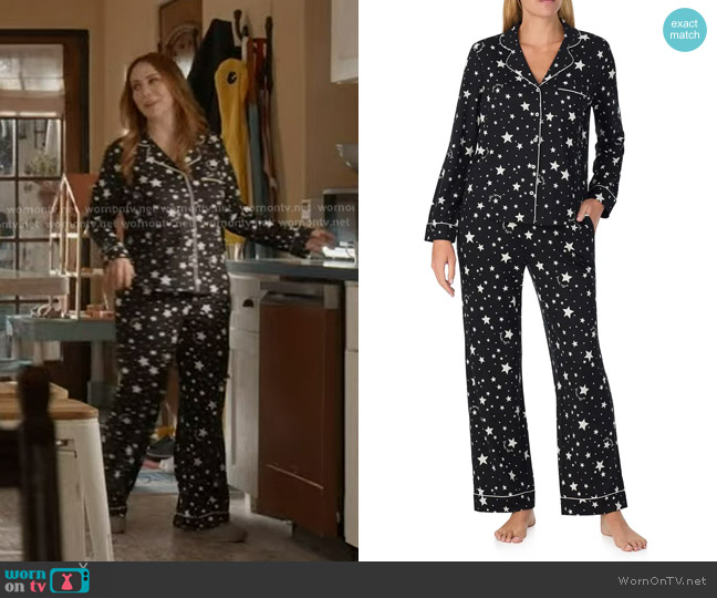 Kate Spade Cozy Jersey Knit Star Print Pajama Set worn by Maddie Kendall (Jennifer Love Hewitt) on 9-1-1