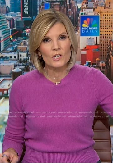 Kate’s pink sweater on NBC News Daily