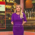 Kelly O’Grady’s purple dress on CBS Mornings