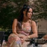 Kyle’s beige floral dress on The Real Housewives of Beverly Hills